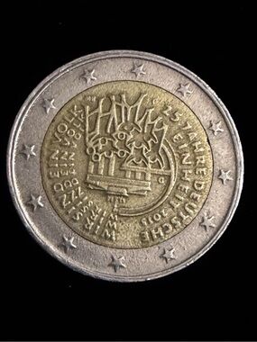 Collectible Germany 2015 2 Euro "25 Years of German Unity" Commemorative Coin Ci